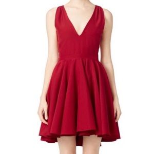 Allison Parris fit and flare cocktail Red Dress
